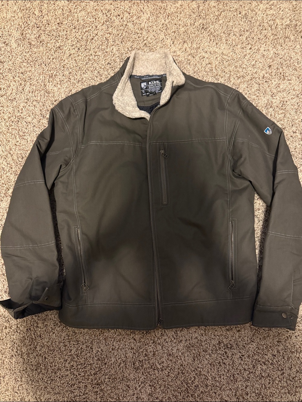 Kuhl Men's Burr insulated Olive Green Sherpa Collar Jacket
